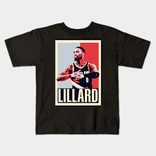 Damian Lillard Pop Art Style Kids T-Shirt